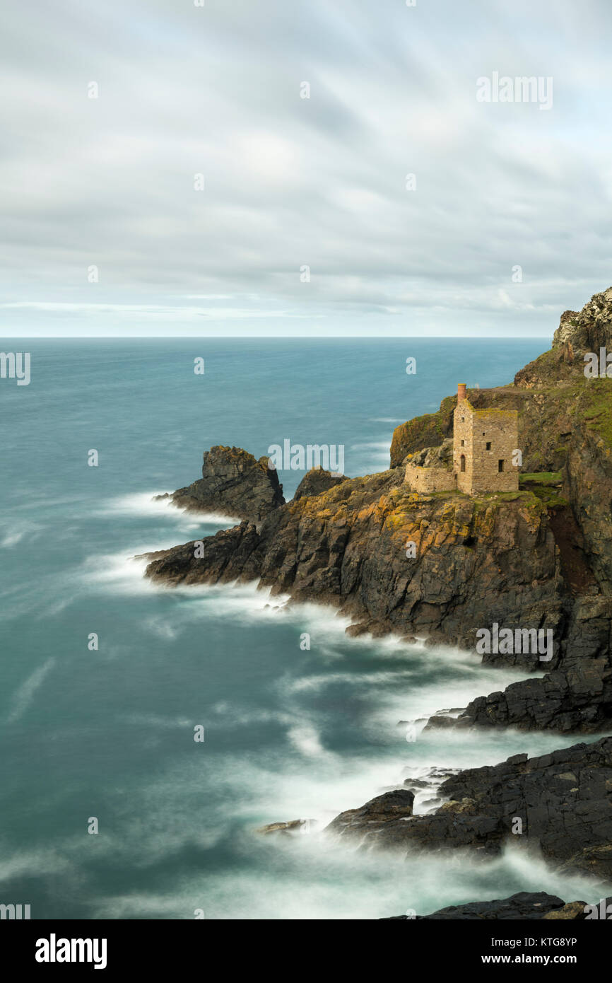 Botallack Mine in West Cornwall. Stock Photo
