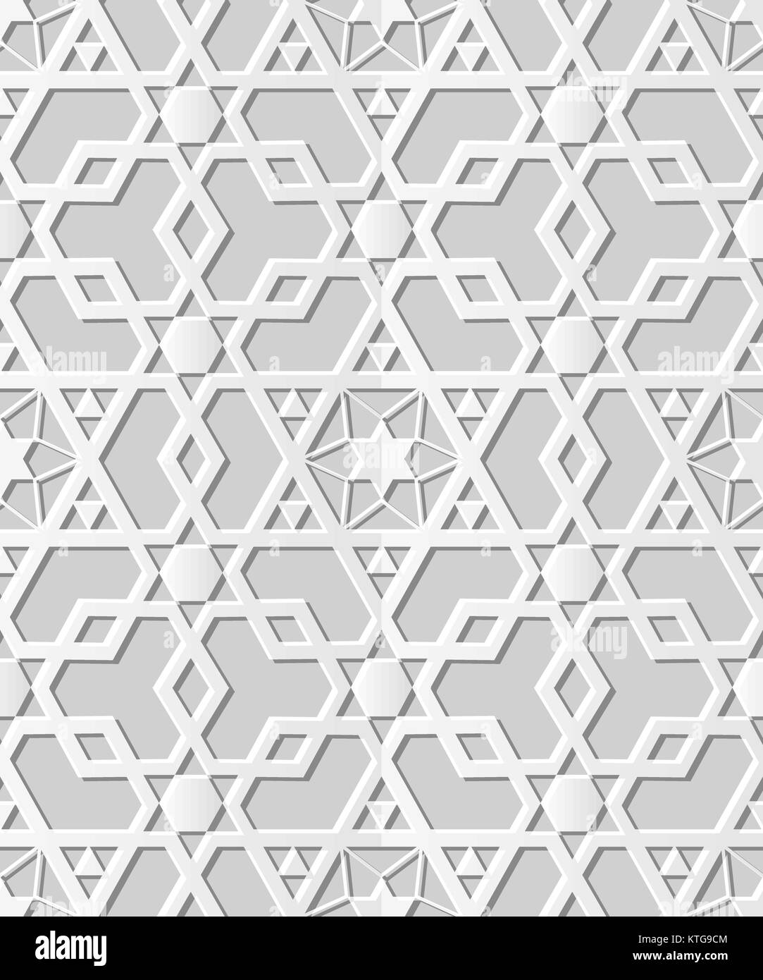 Islamic Vector Polygon Islamic geometry Black and White Stock Photos & Images - Alamy