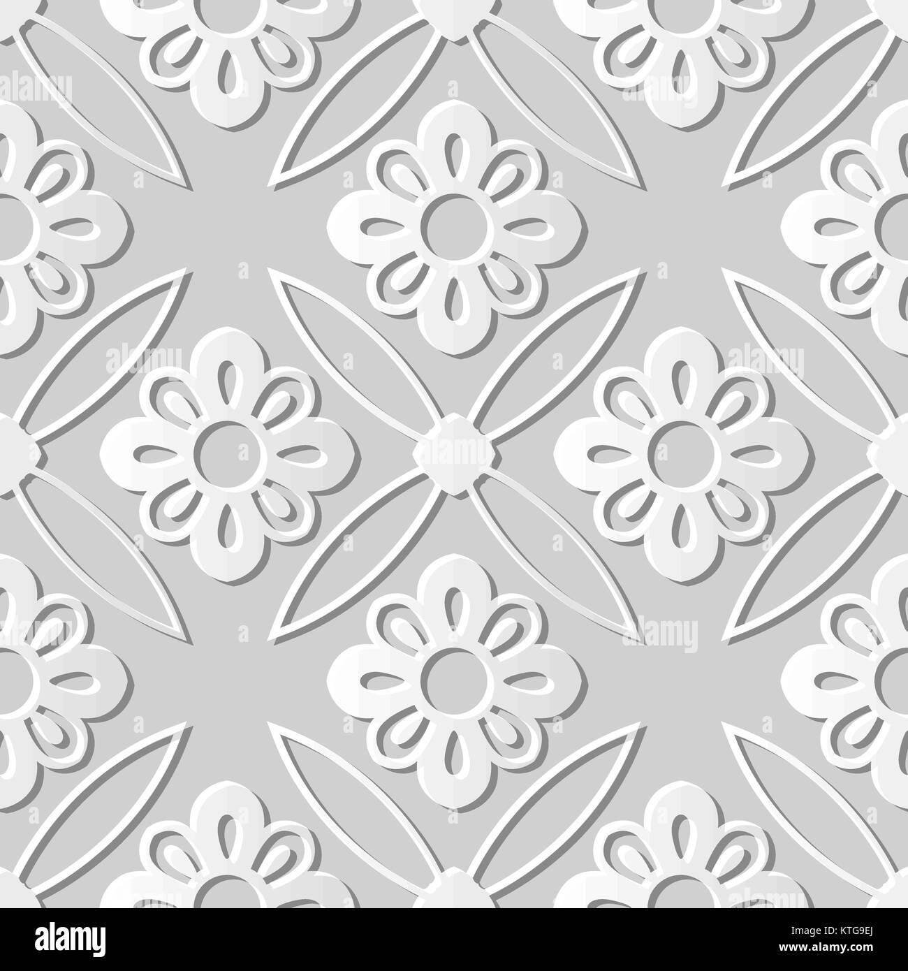 3D paper art vintage cross round flower Stock Vector Image & Art - Alamy