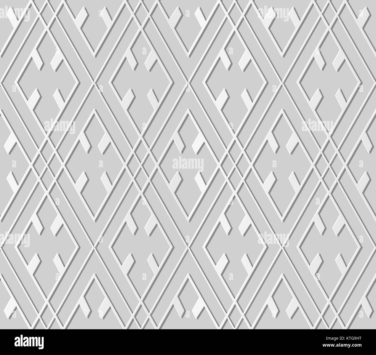 3D paper art check geometry rhomb cross frame Stock Vector Image & Art