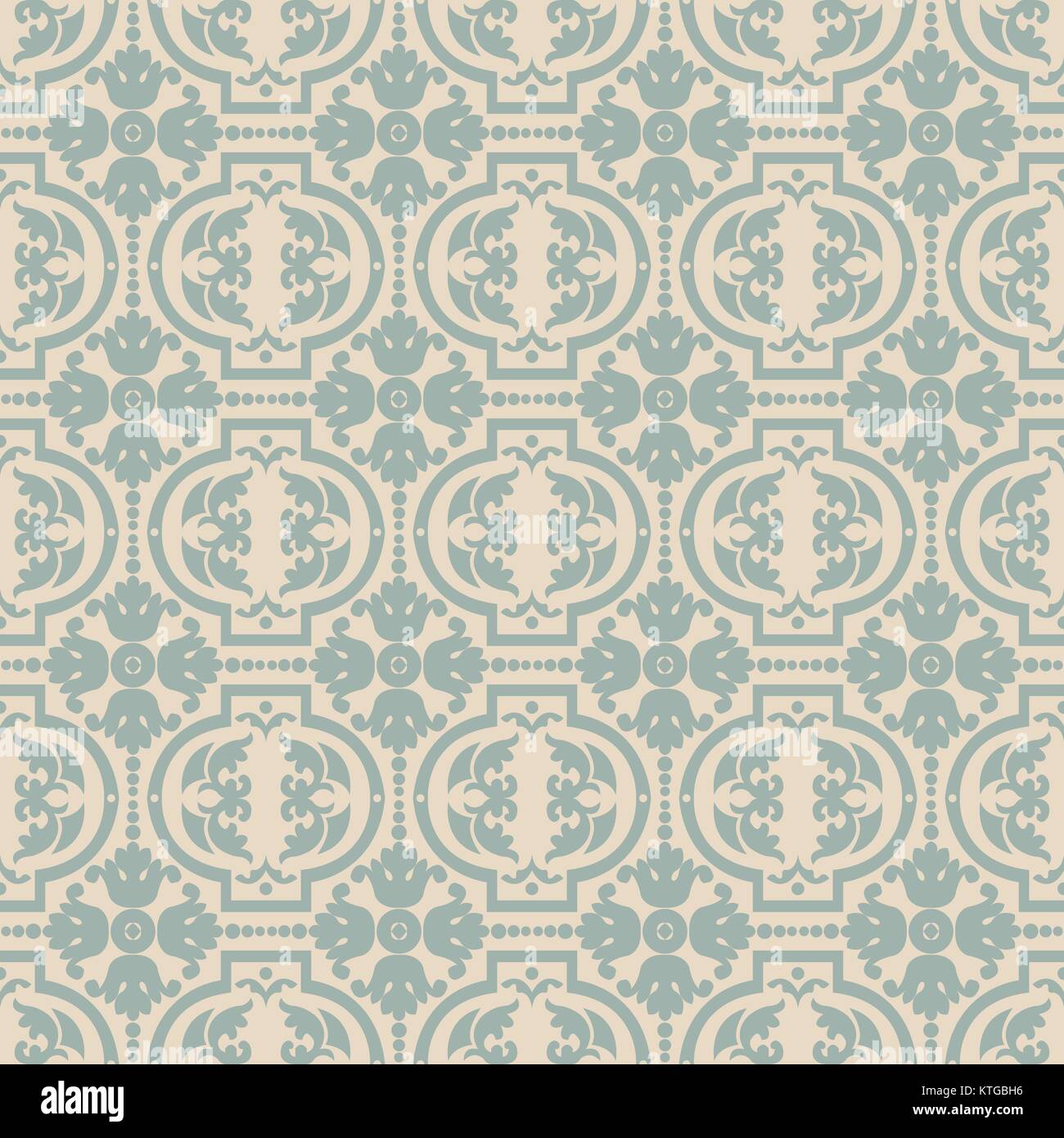 Antique seamless background spiral round flowe Stock Vector Image & Art ...
