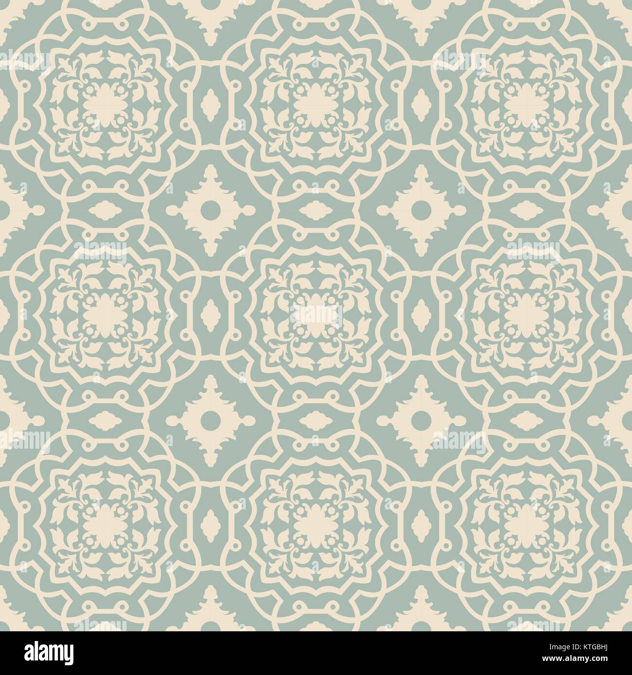 Antique seamless background round curve cross geometry plant Stock ...