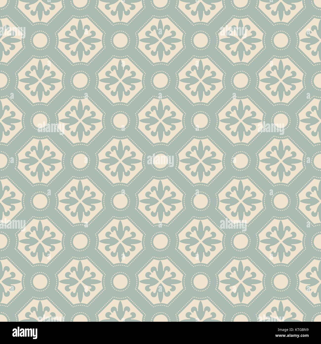 Antique seamless background round polygon dot line flower Stock Vector ...