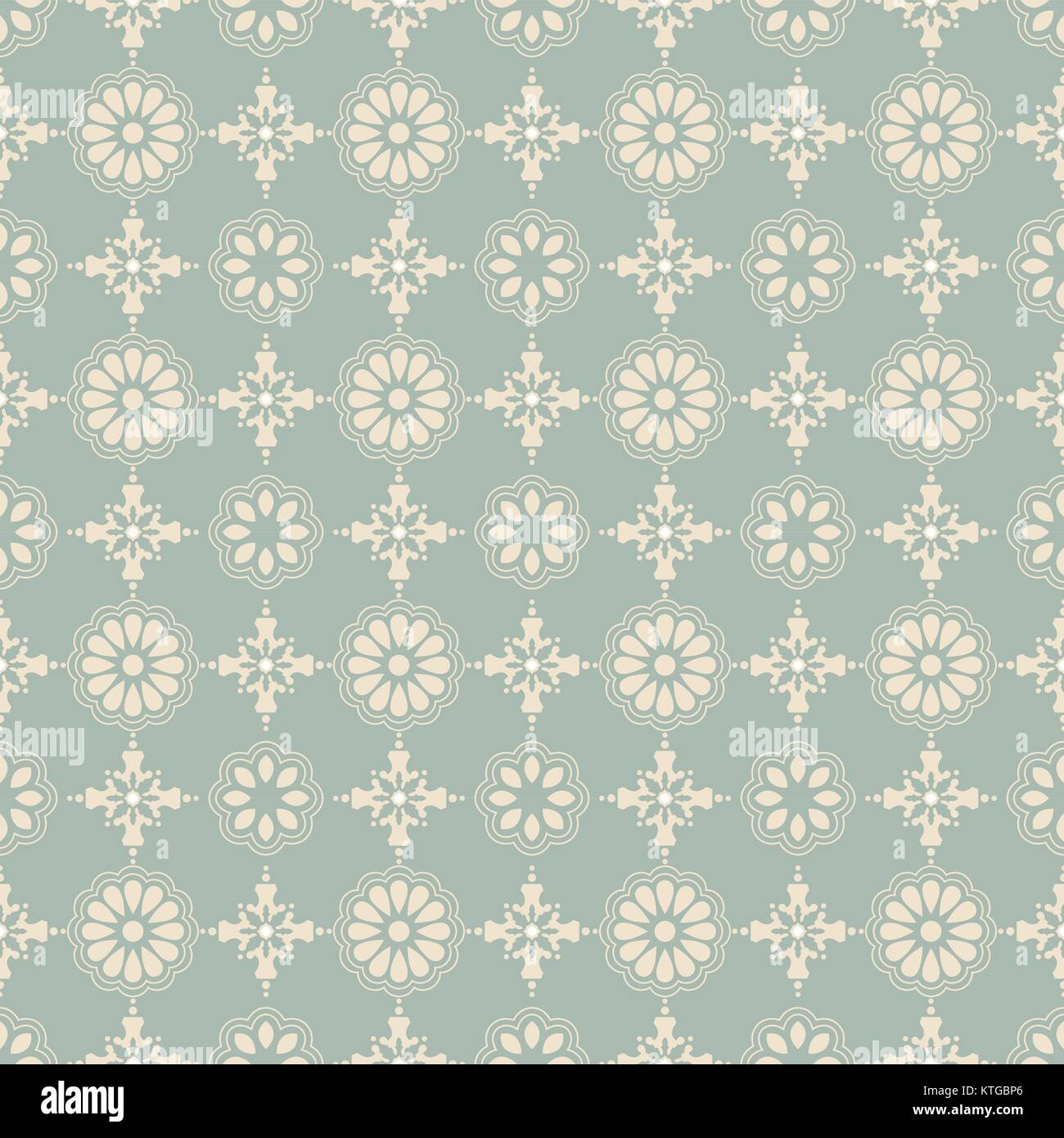 Antique seamless background round cross flower Stock Vector Image & Art ...