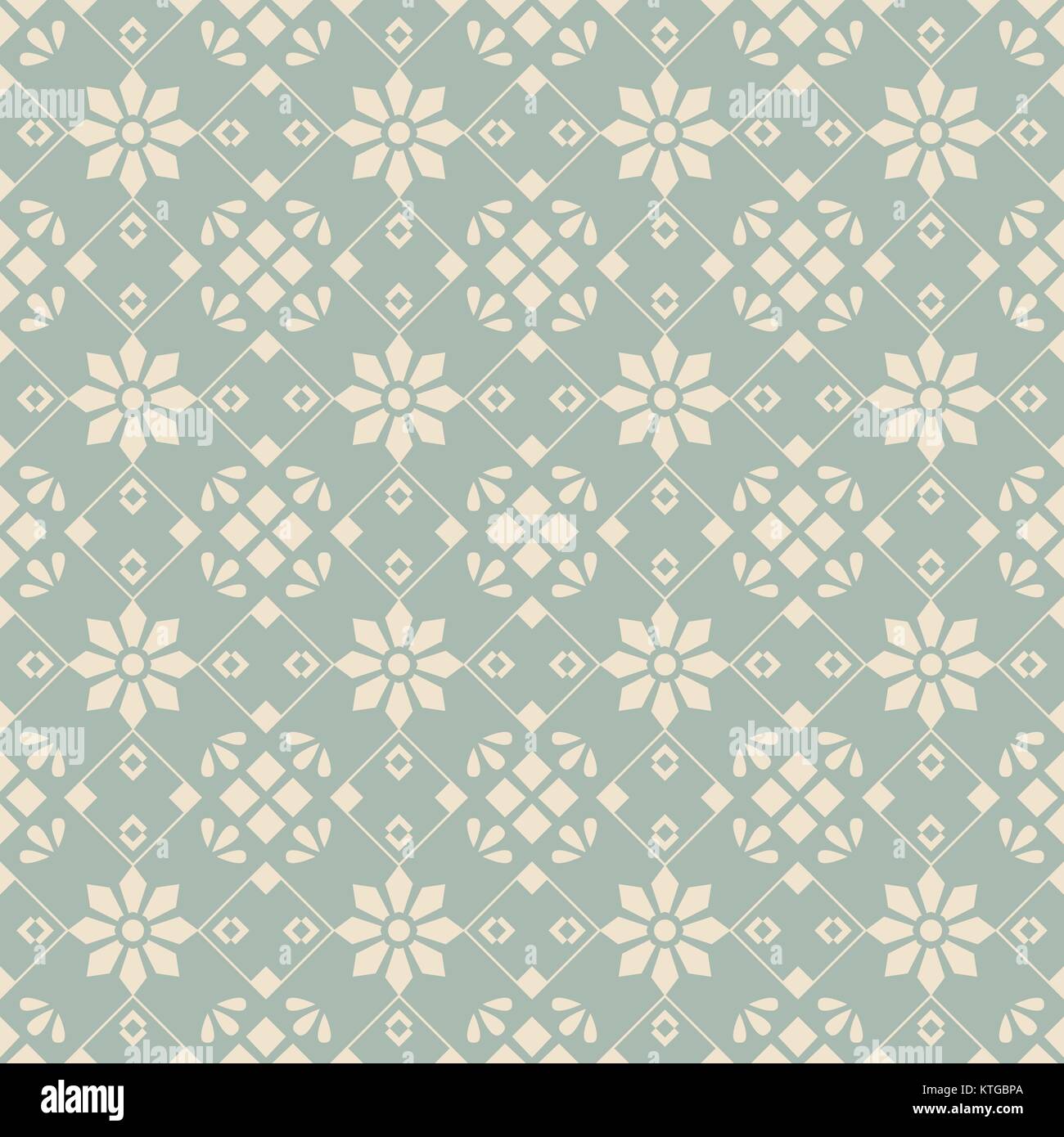 Antique seamless background cross square check flower Stock Vector ...