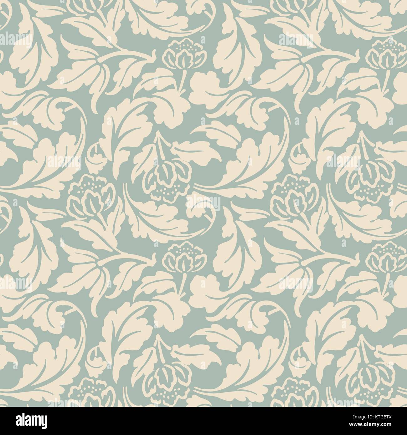 Antique seamless background garden flower spiral cross leaf Stock ...