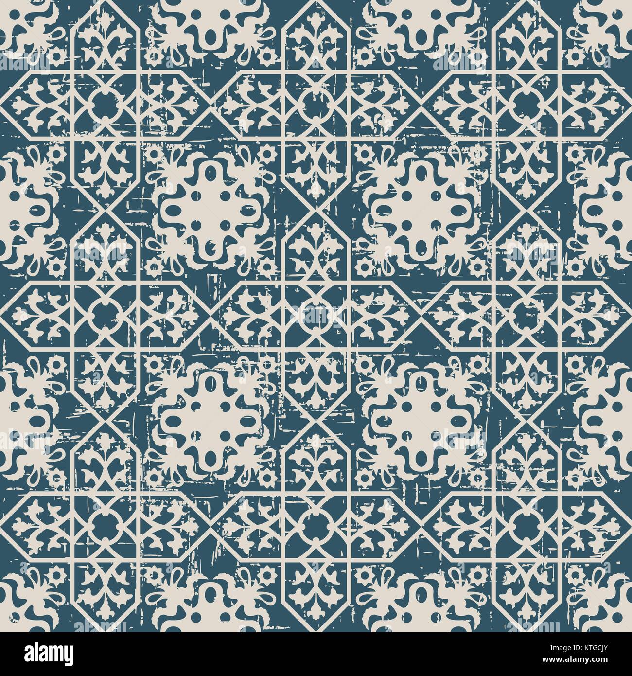 Seamless retro worn out background cross flower geometry line Stock ...
