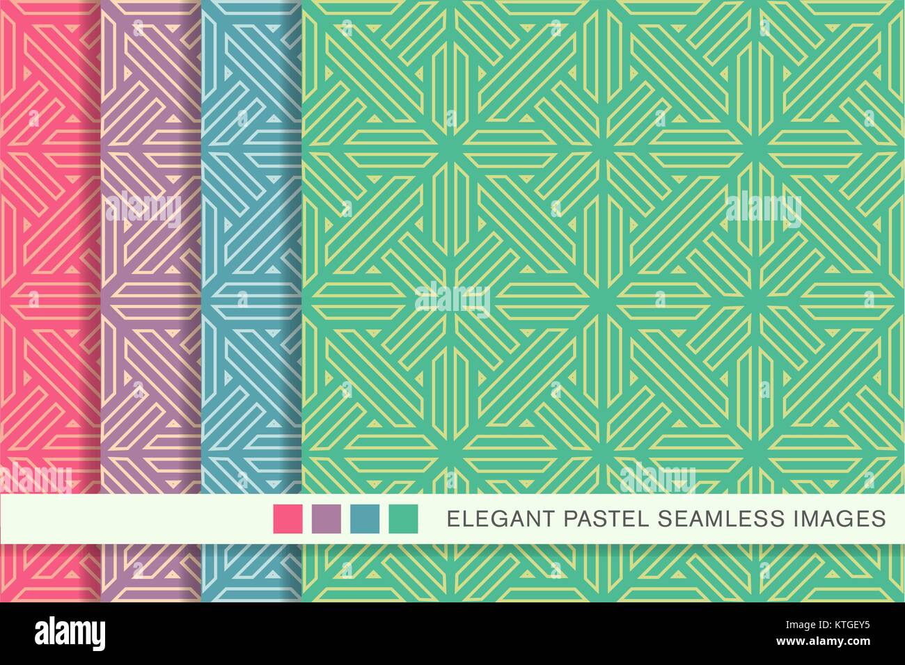 Seamless pastel background set polygon cross geometry line Stock Vector ...