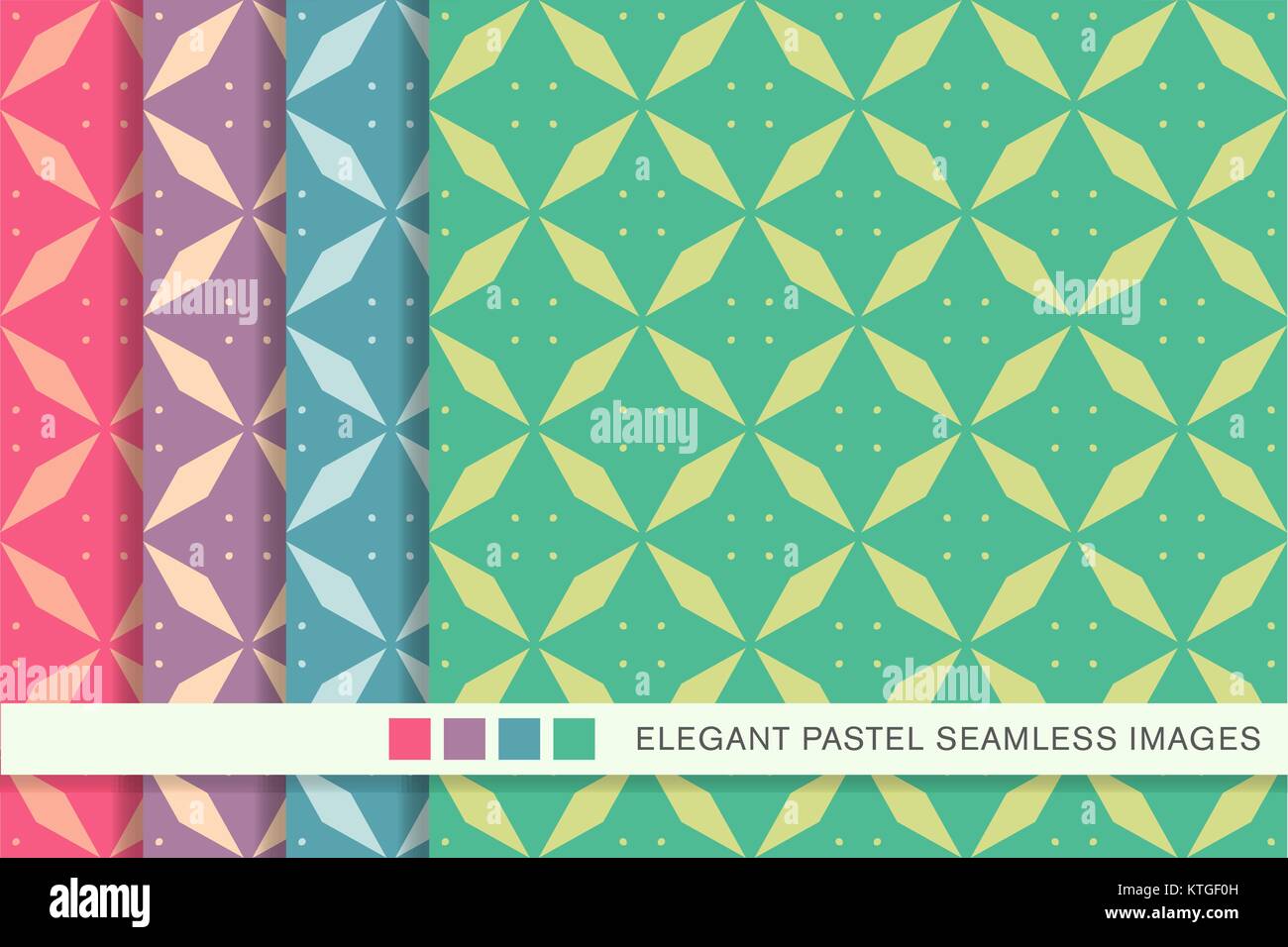 Seamless pastel background set rhomb geometry cross Stock Vector Image ...