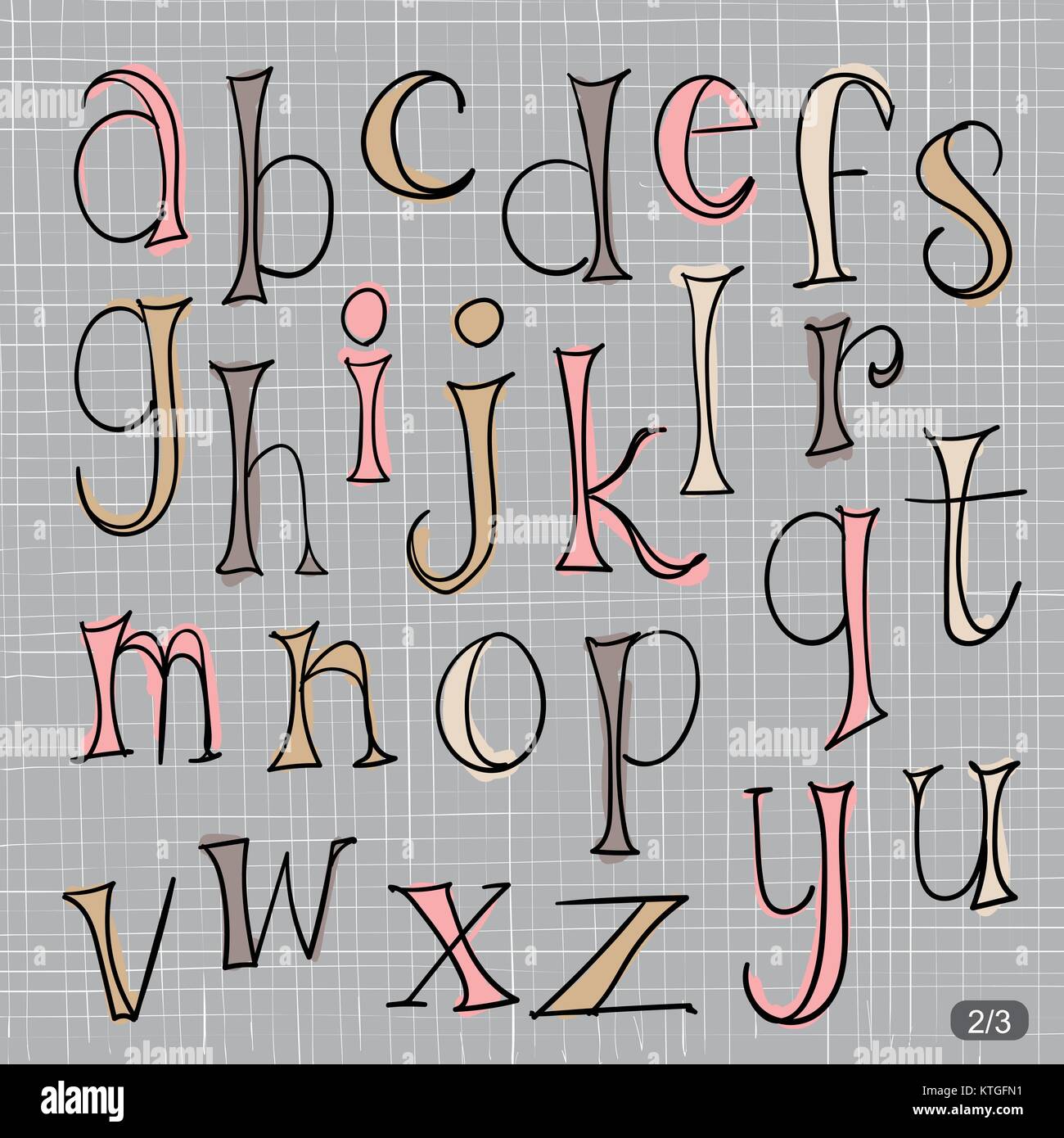 alphabet letters in style
