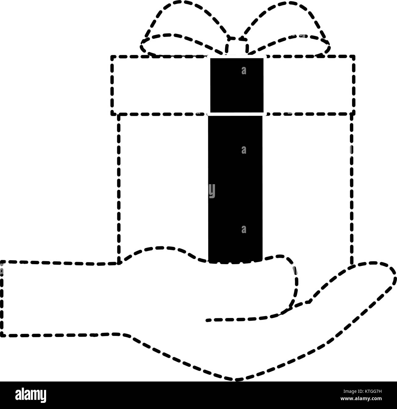 hand with gift box present icon vector illustration design Stock Vector ...