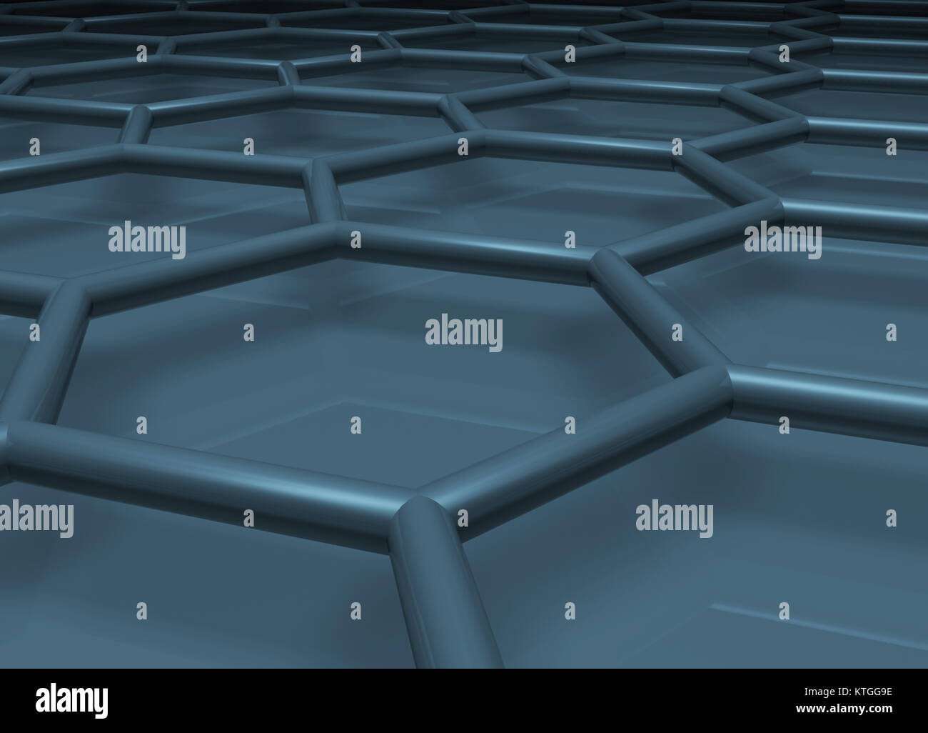 Blue hexagonal hi-res stock photography and images - Alamy