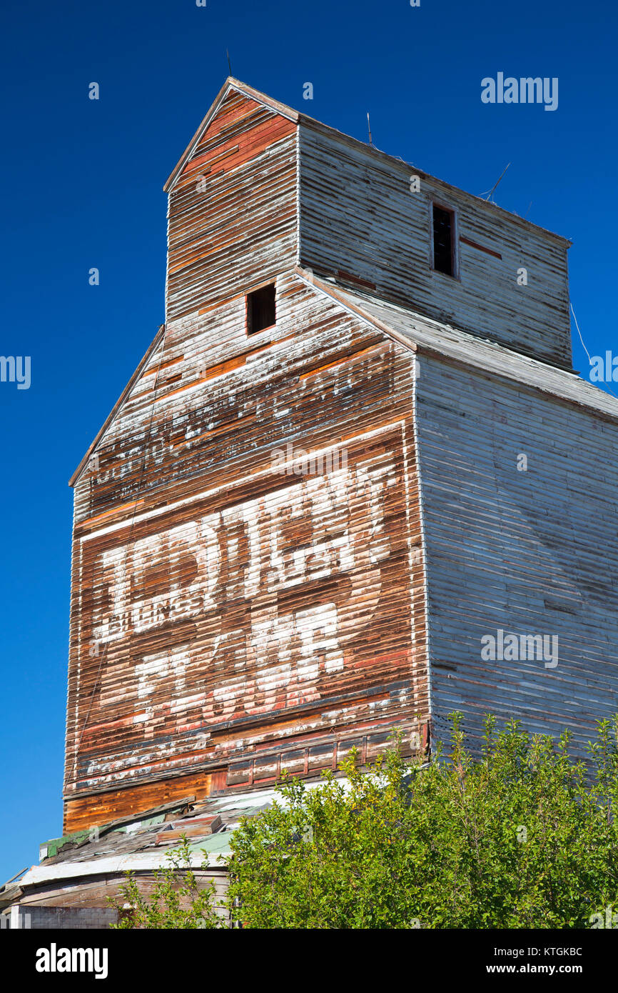 Grain elevator, Reed Point, Stillwater County, Montana Stock Photo Alamy