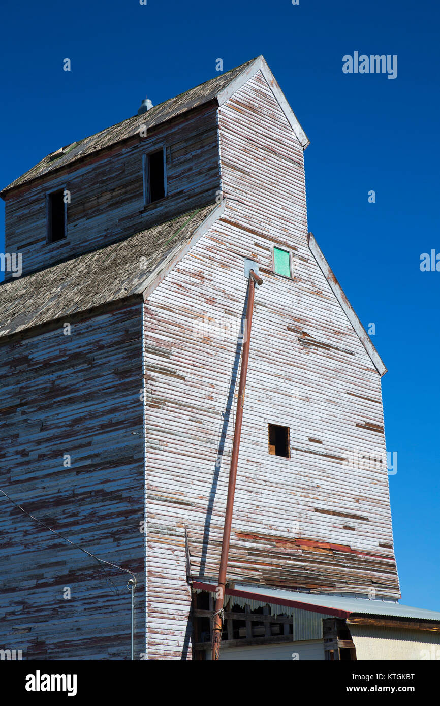 Grain elevator, Reed Point, Stillwater County, Montana Stock Photo Alamy