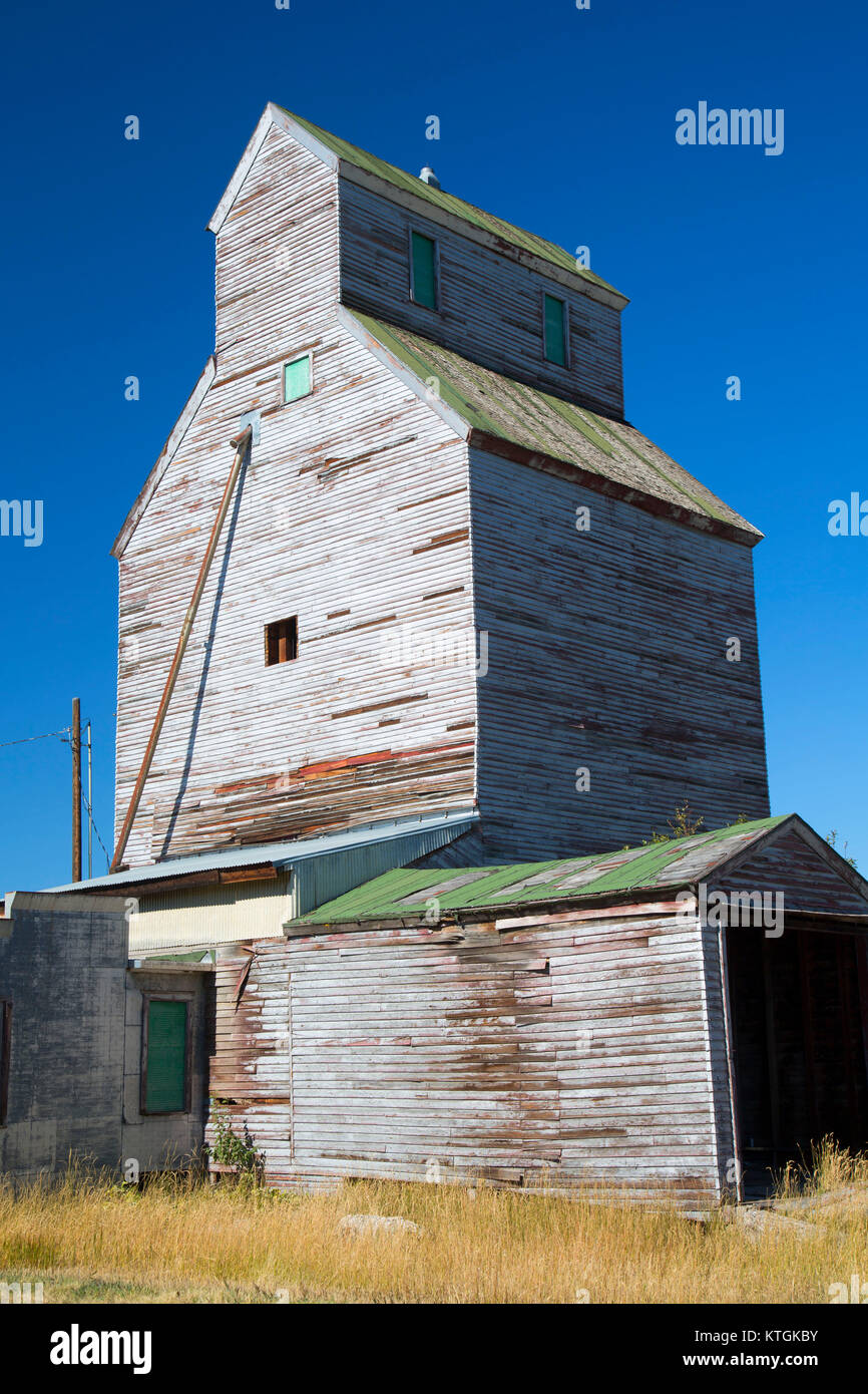 Grain elevator, Reed Point, Stillwater County, Montana Stock Photo Alamy