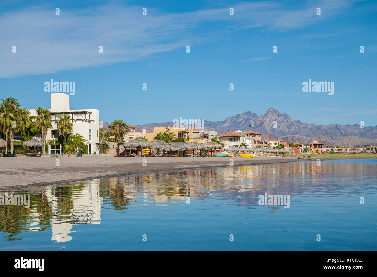 vacations in baja california sur mexico by the sea of cortes Stock Photo