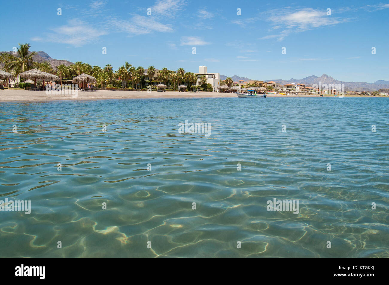 vacations in baja california sur mexico by the sea of cortes Stock Photo