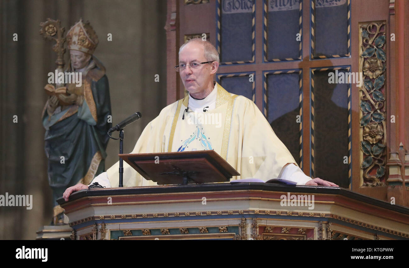 The Archbishop of Canterbury Justin Welby during the Christmas Day ...