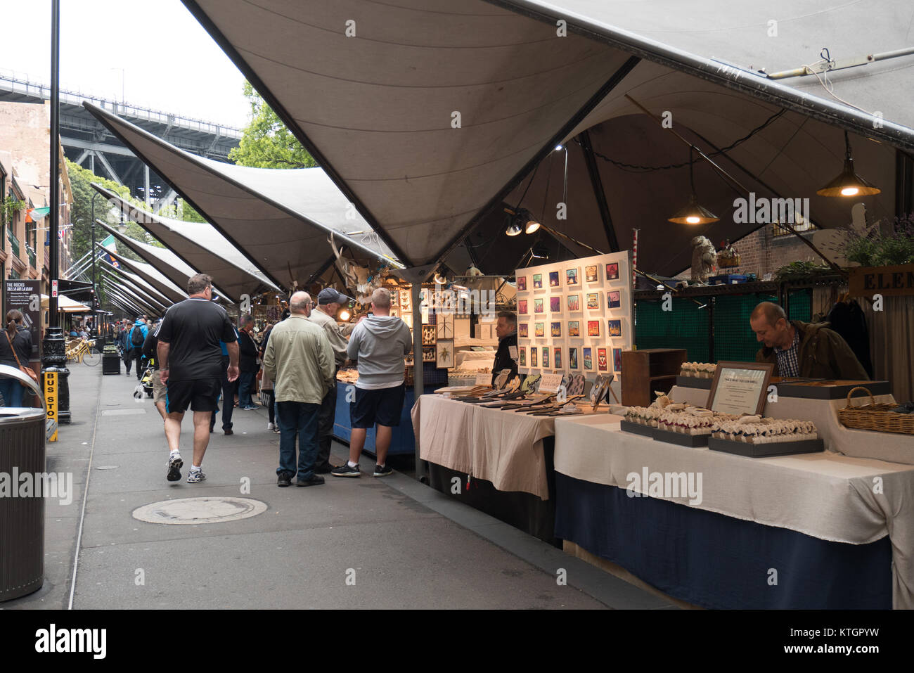 Sydney outdoor market Stock Photo Alamy