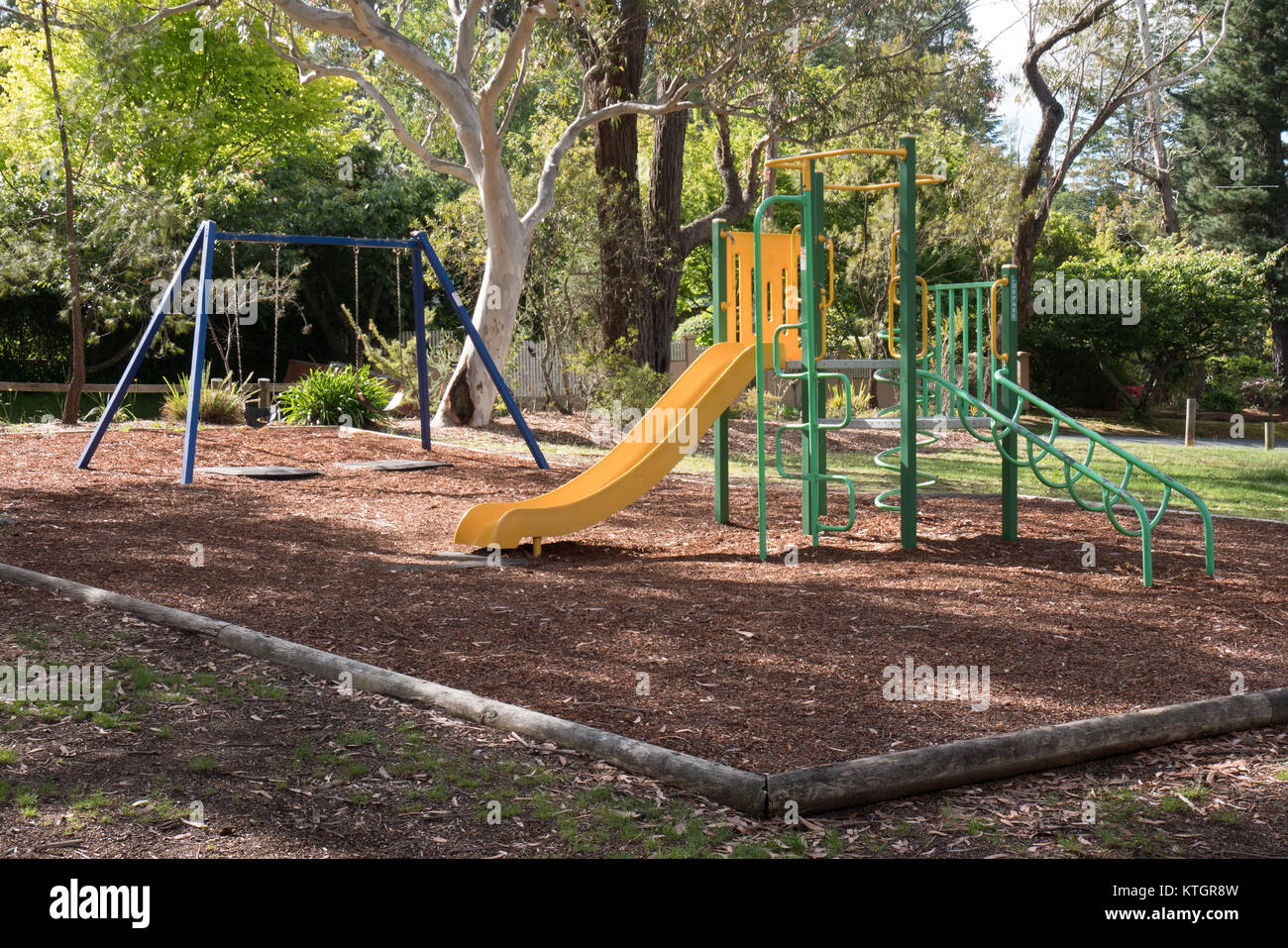 empty children playground Stock Photo
