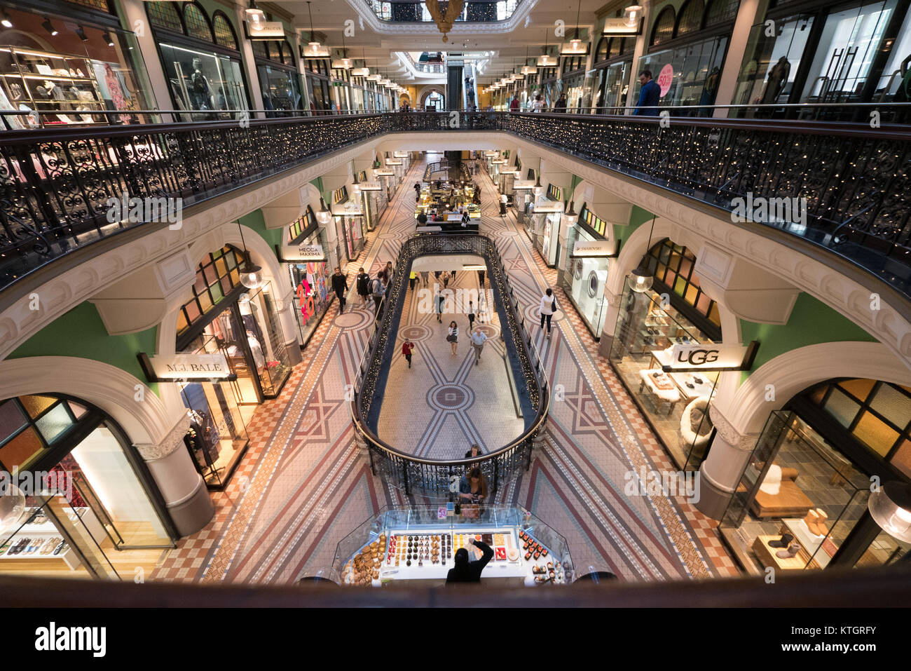 historic shopping mall queen victoria building in sydney Stock Photo - Alamy