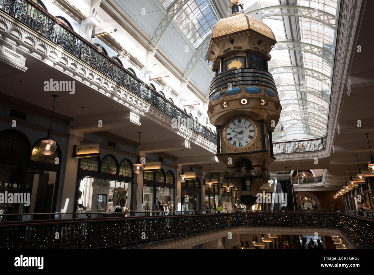 historic shopping mall queen victoria building in sydney Stock Photo