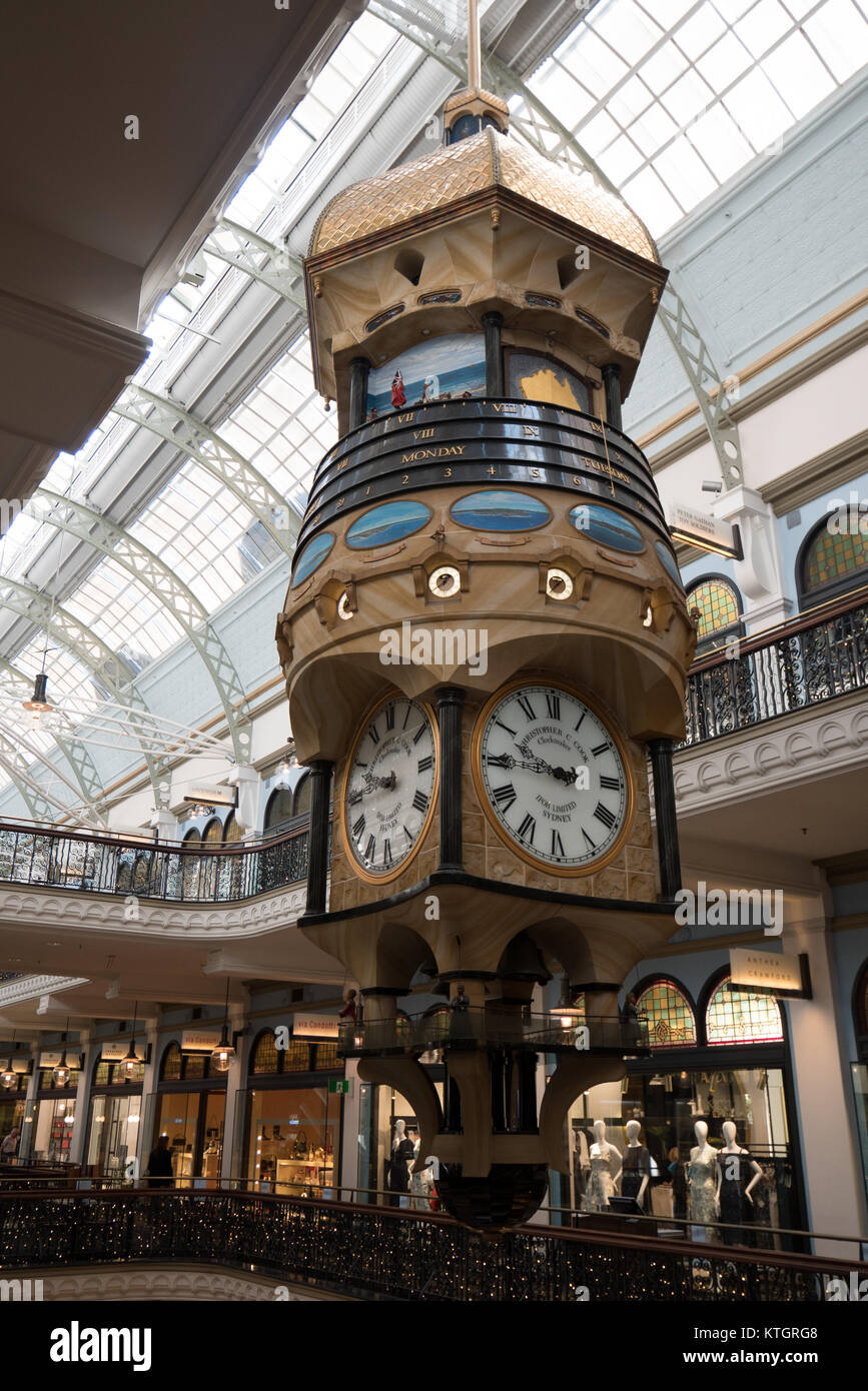 historic shopping mall queen victoria building in sydney Stock Photo