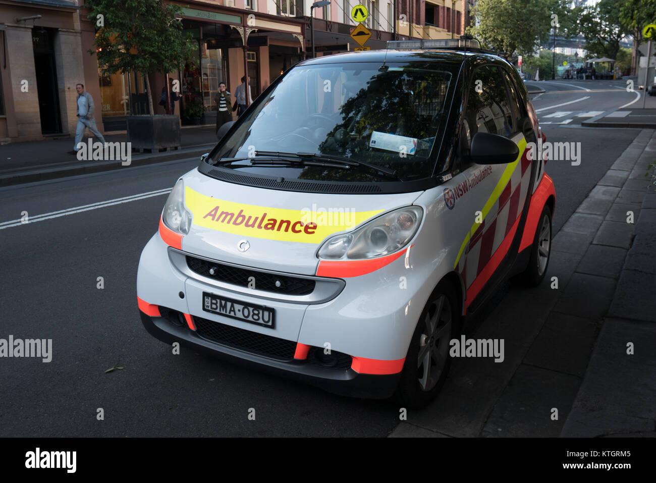 smart car as ambulance in sydney Stock Photo
