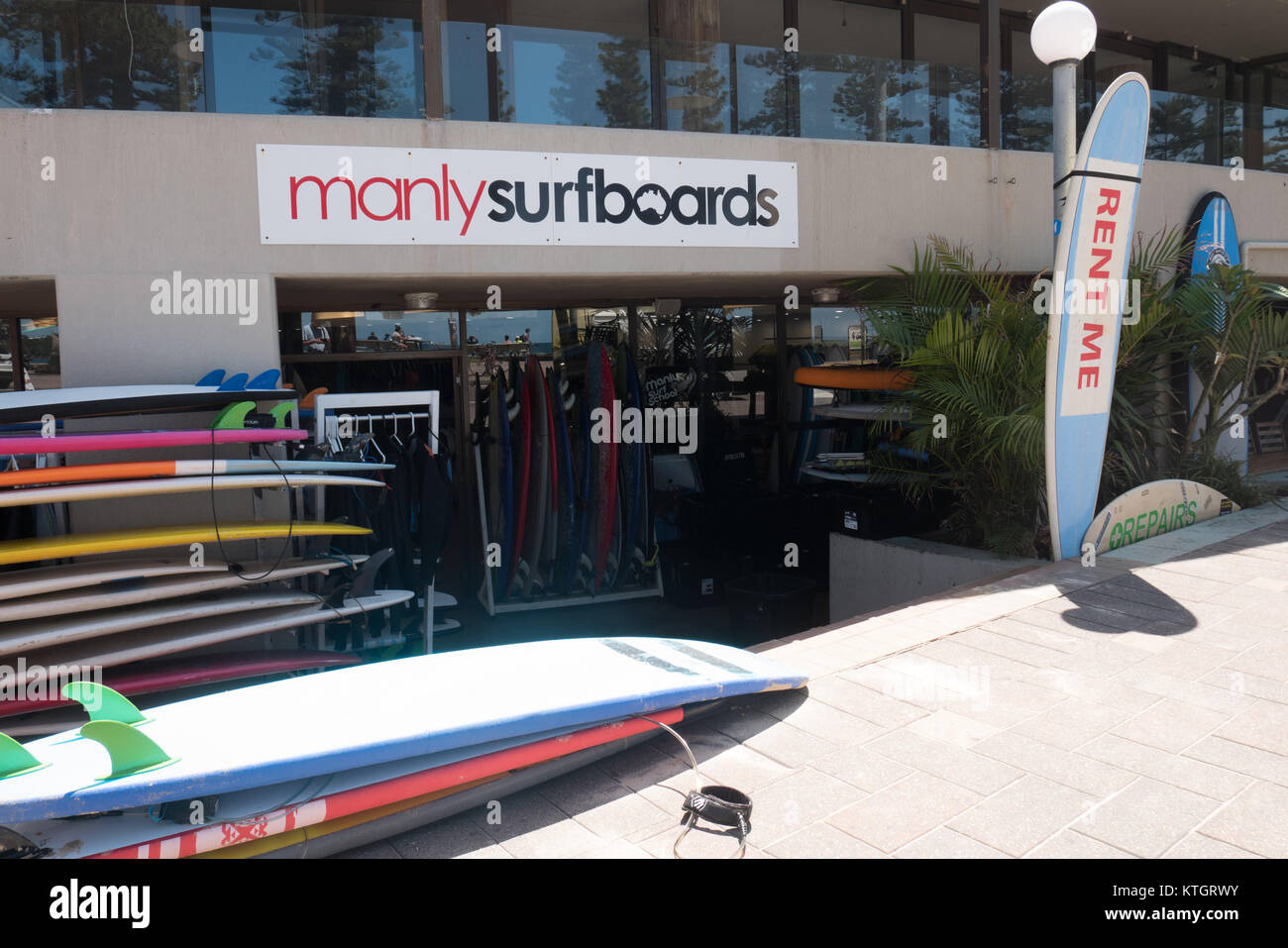 surfboard rental shop in sydney australia Stock Photo