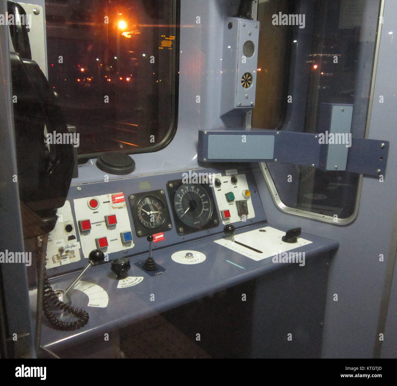 The AWS in FGW 150244 refers to the Automatic Warning System used on the FGW (First Great Western) trains. The system ensures passenger safety by providing alerts and monitoring track conditions in real-time. Stock Photo