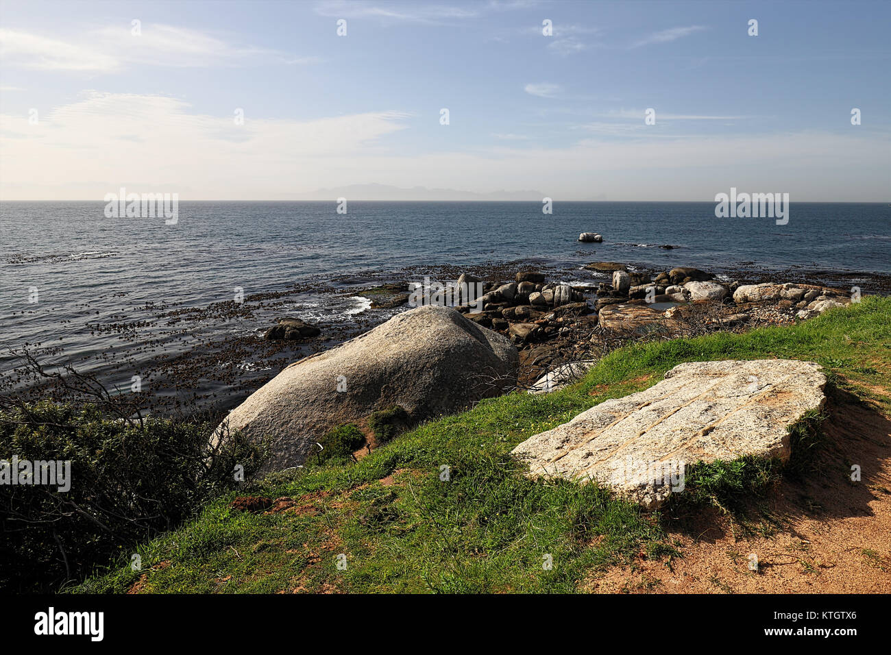 Landscape near the coast at Cape of Good Hope, South Africa Stock Photo