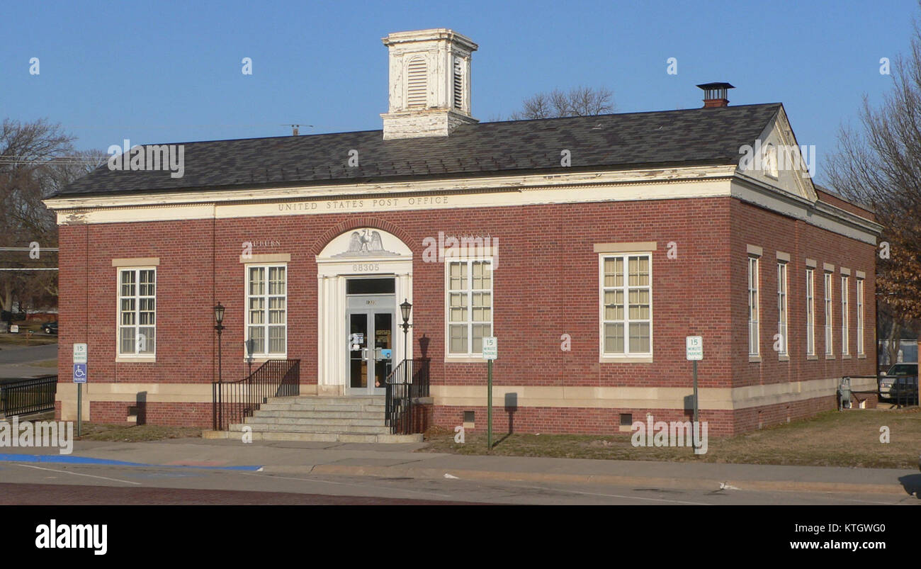 Auburn, Nebraska post office 2 Stock Photo Alamy