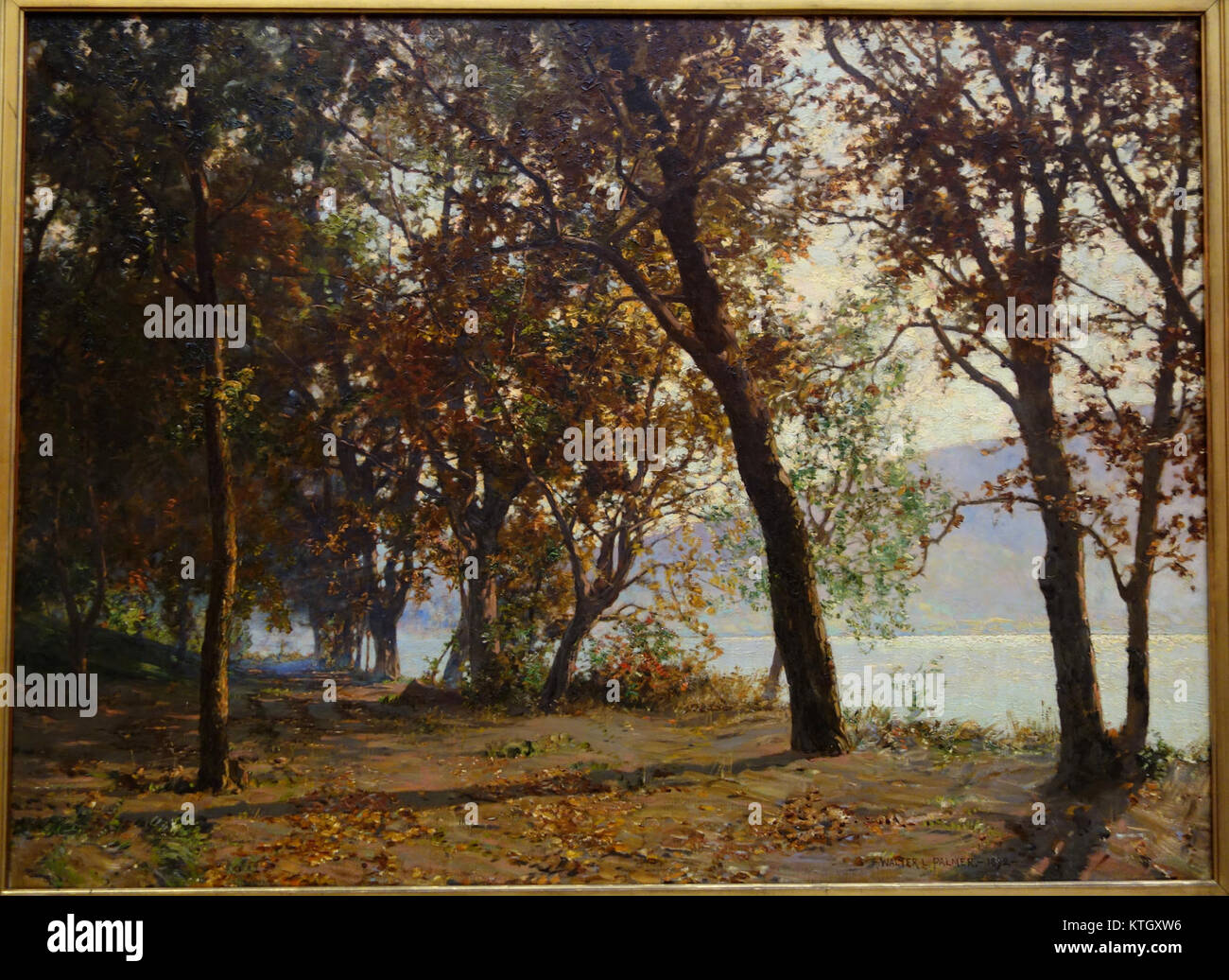 Autumn Morning   Mist Clearing Away, by Walter Launt Palmer, 1892, oil on canvas   Albany Institute of History and Art   DSC08089 Stock Photo