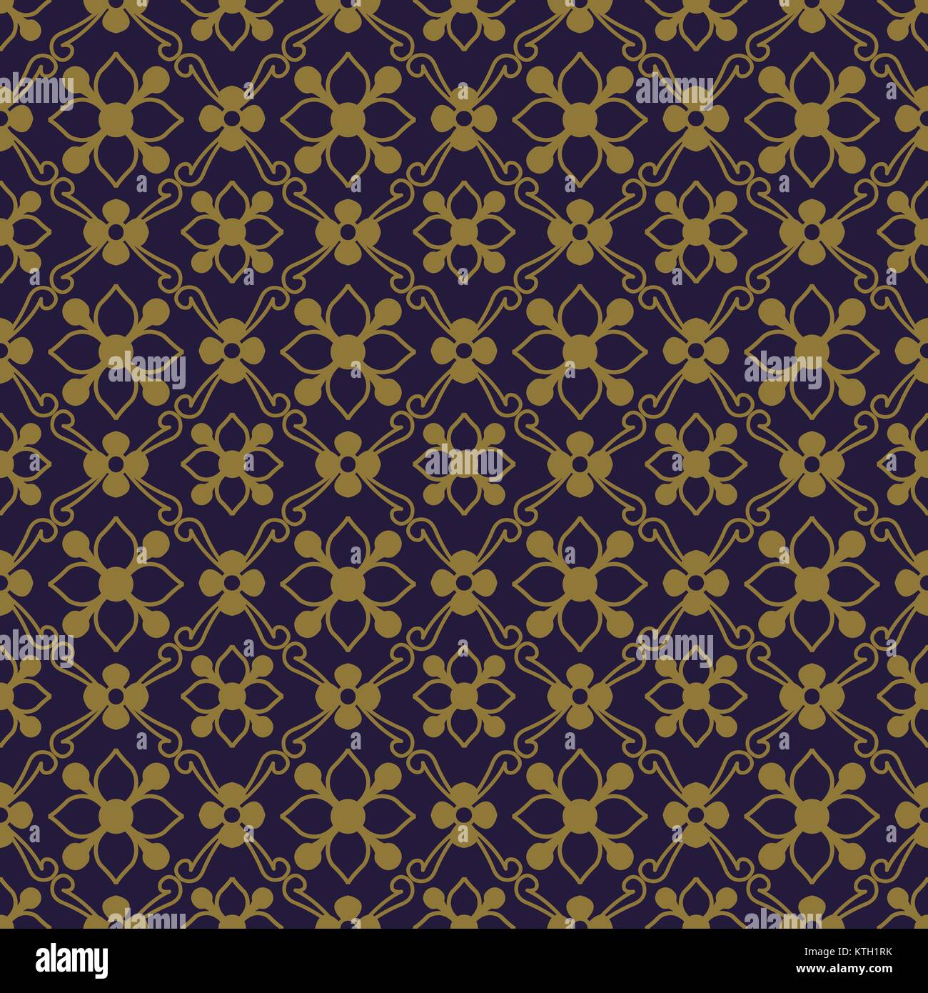 Antique seamless gold background outline flower leaf Stock Vector Image ...