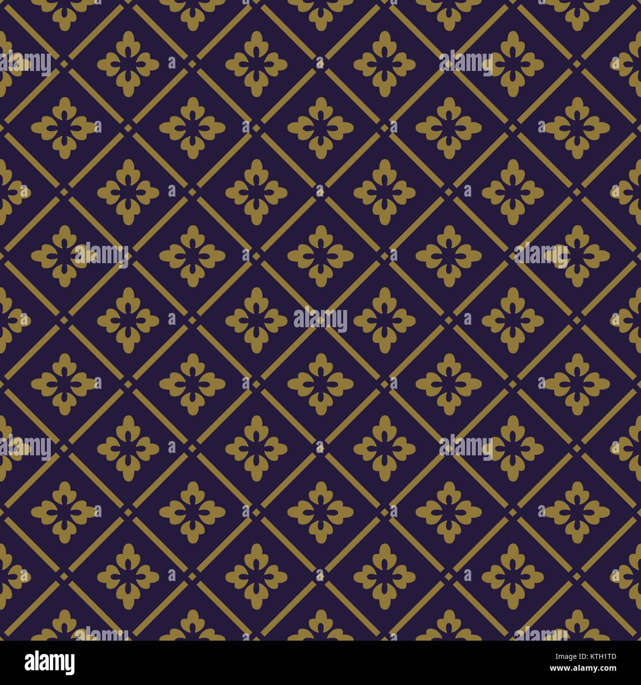 Antique seamless gold background check vintage flower cross Stock ...