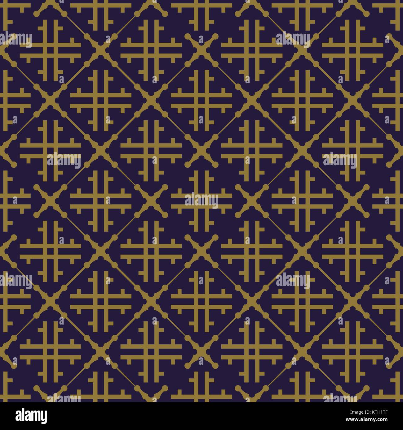 Antique seamless gold background vintage check cross frame Stock Vector ...