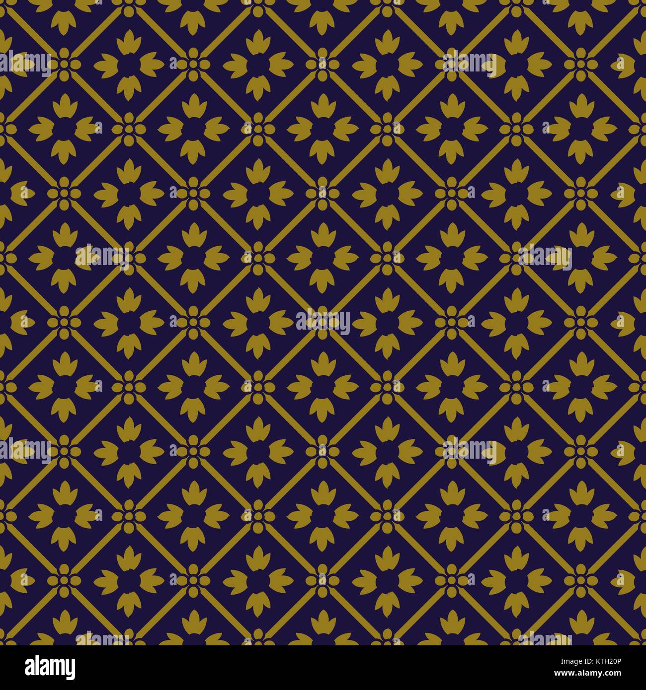 Antique seamless gold background check cross flower Stock Vector Image ...