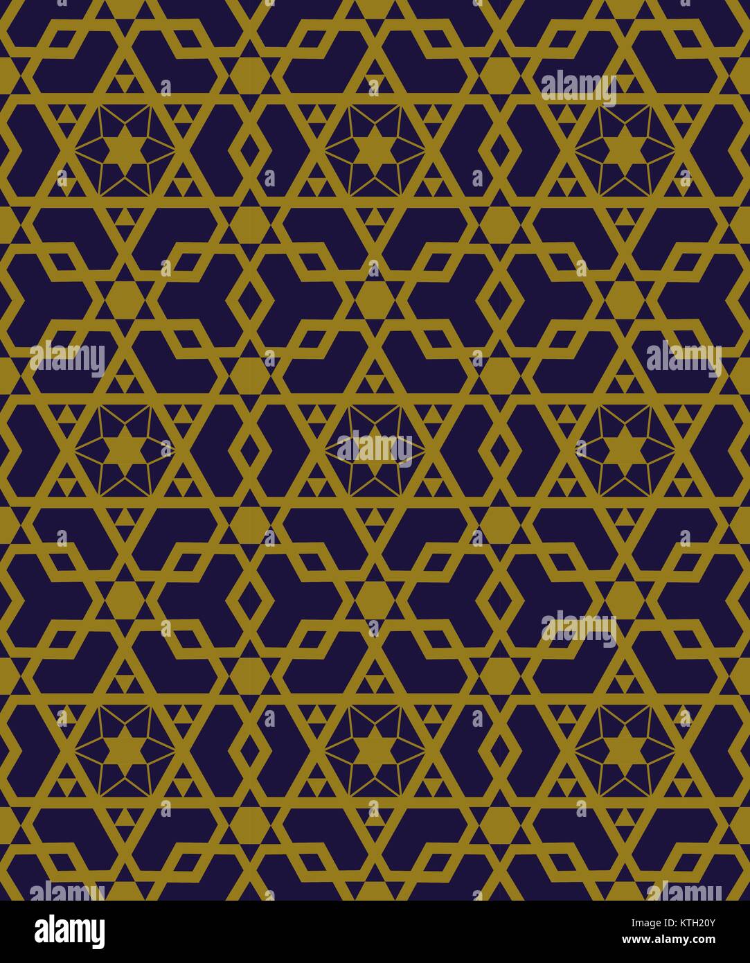Islamic Vector Polygon Antique seamless gold background Islamic geometry cross polygon star ...