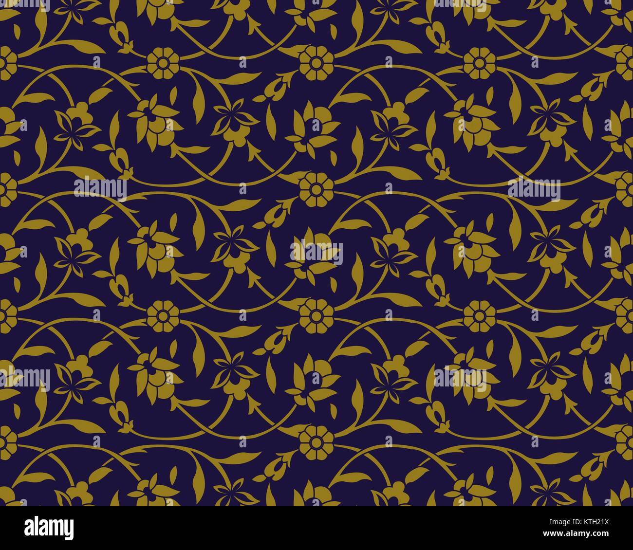 Antique seamless gold background spiral nature vine garden flower Stock ...