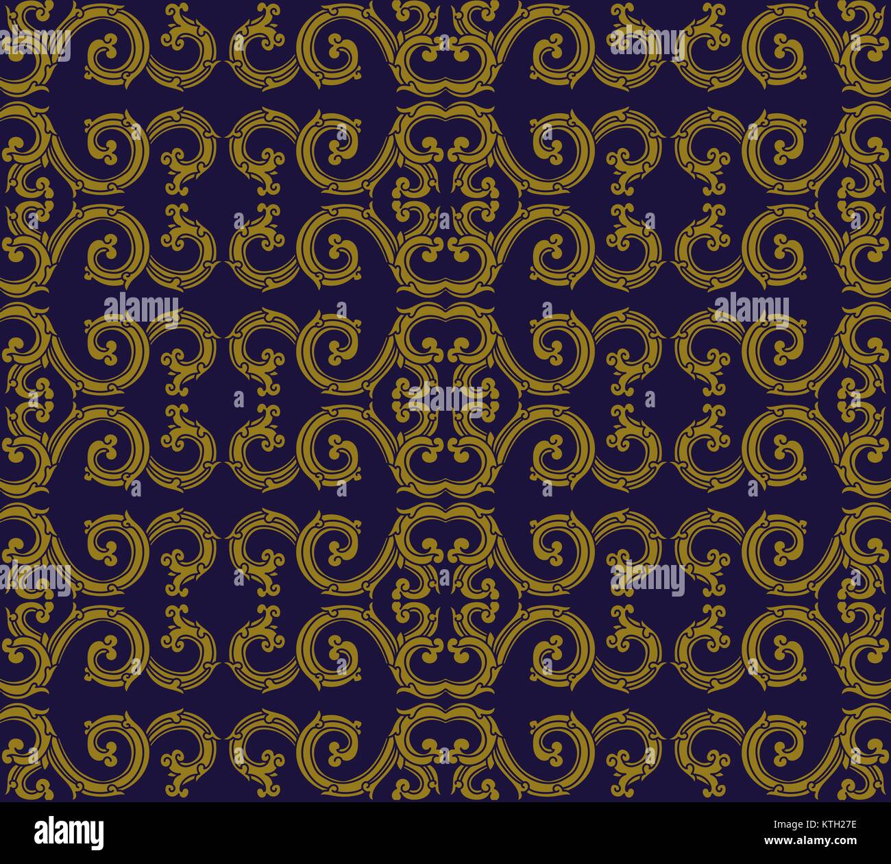 Antique seamless background spiral curve round frame Stock Vector Image ...