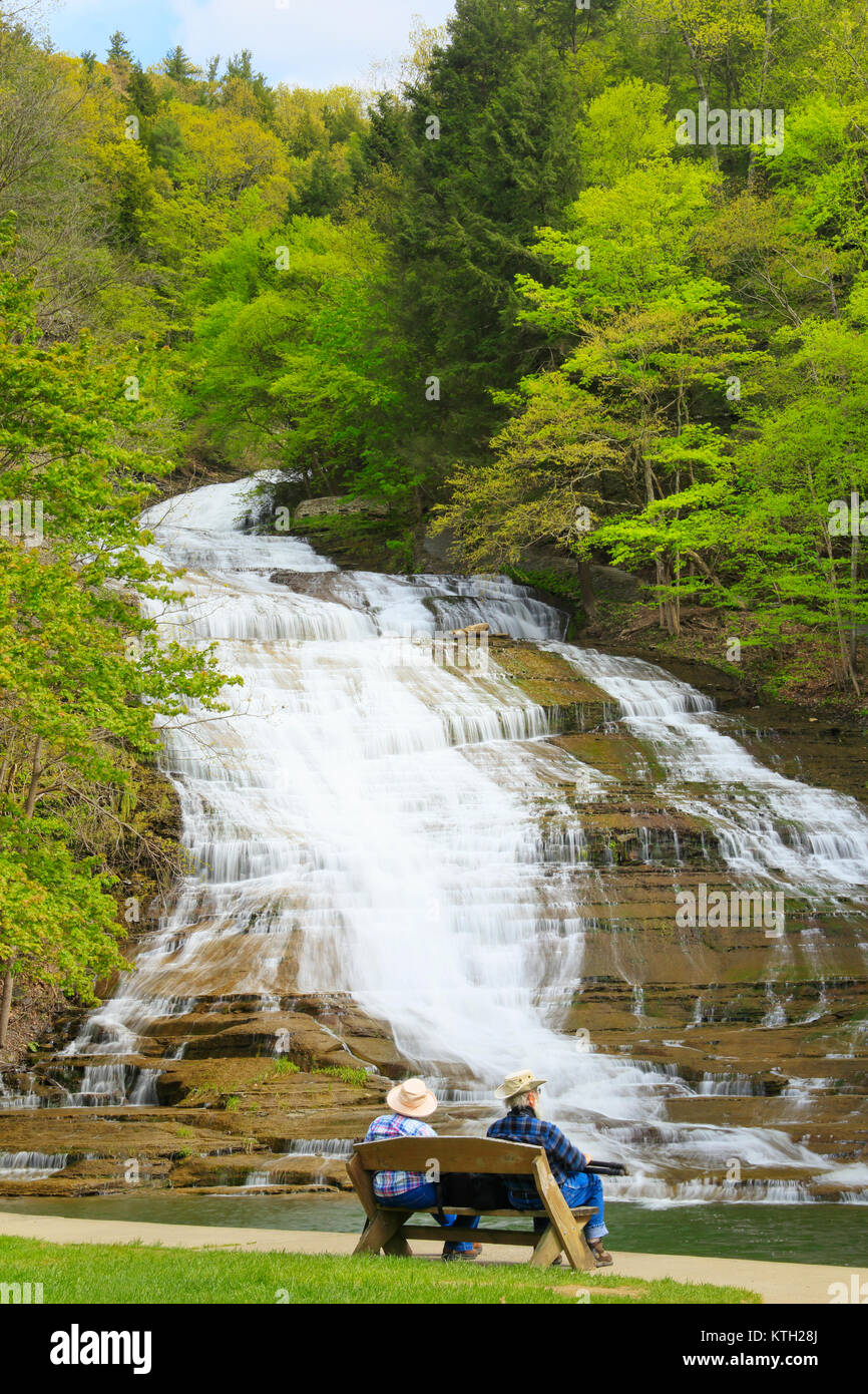 Buttermilk Falls State Park, Ithaca, Finger Lakes, New York, USA Stock Photo Alamy