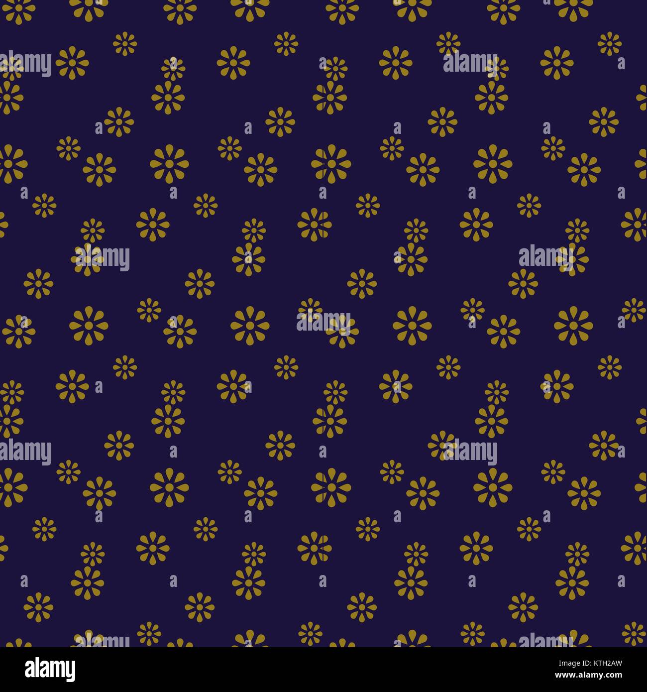 Antique seamless gold background cute daisy flower Stock Vector Image ...