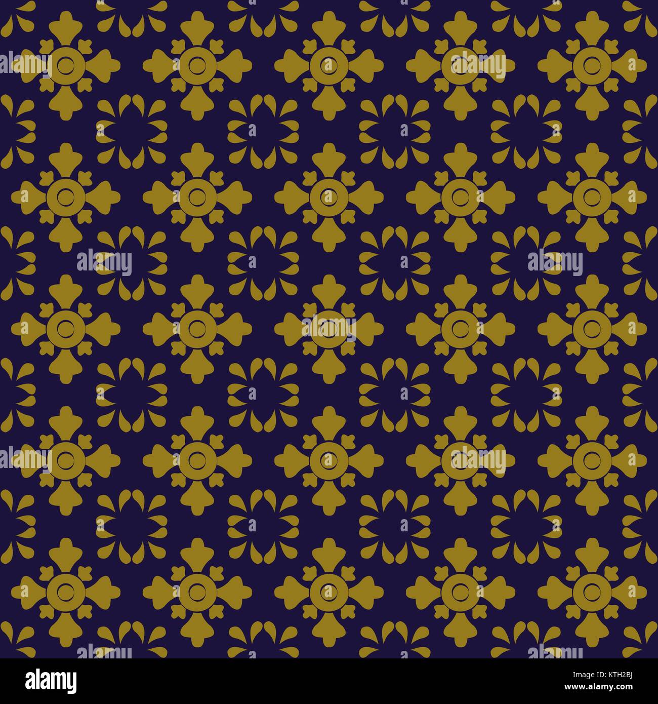 Antique seamless gold background elegant cross flower Stock Vector ...