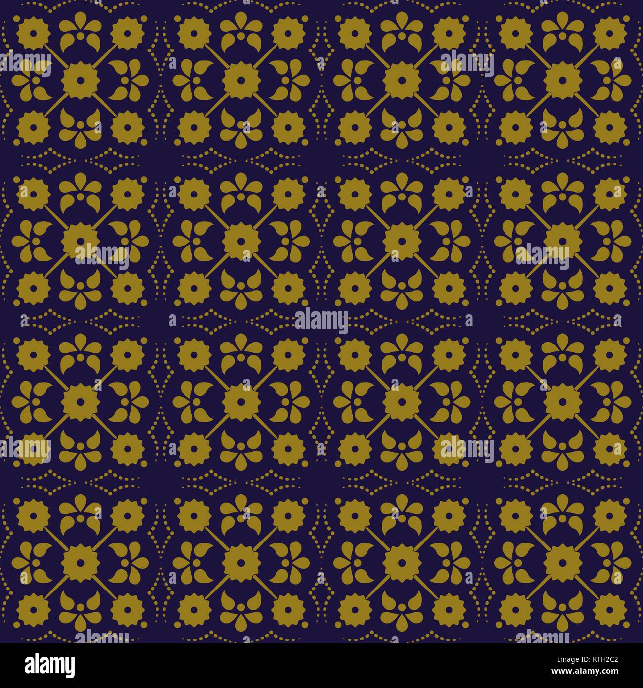 Antique seamless gold background cross flower dot line Stock Vector ...