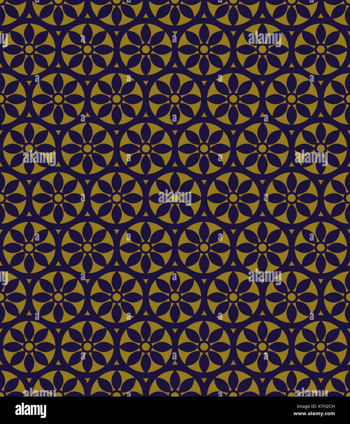 Antique seamless gold background round cross flower Stock Vector Image ...