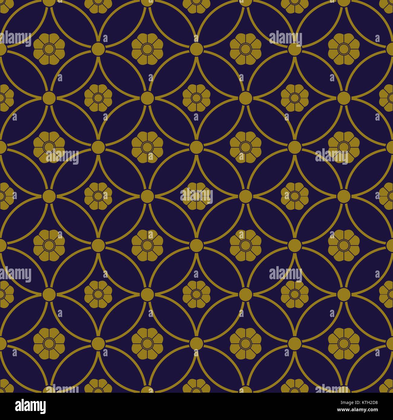 Antique seamless gold background round cross frame flower Stock Vector ...