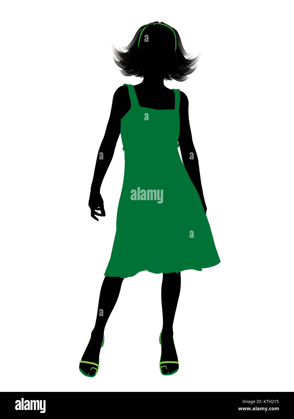 Teenager silhouette on a white background Stock Photo - Alamy