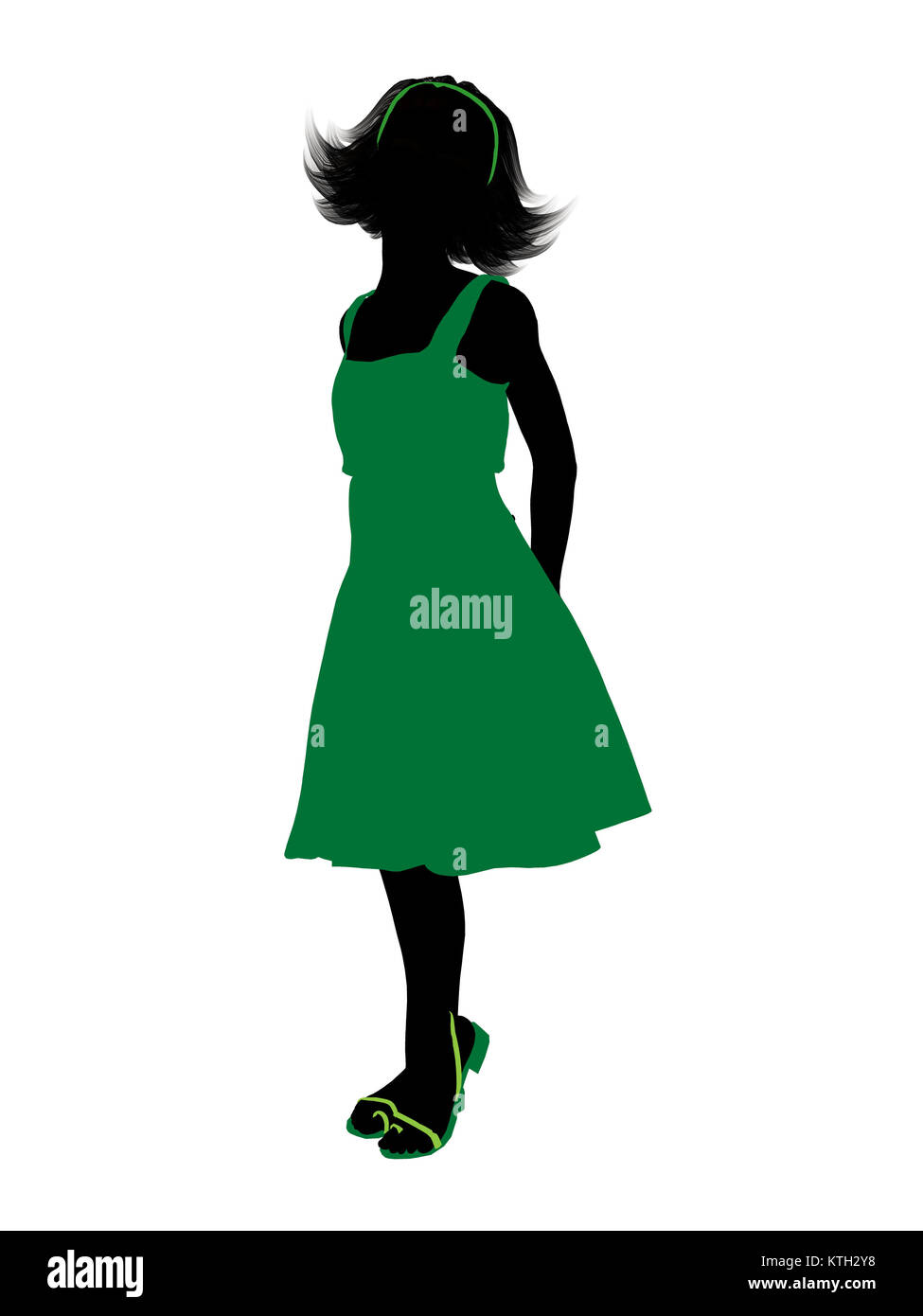 Teenager silhouette on a white background Stock Photo - Alamy