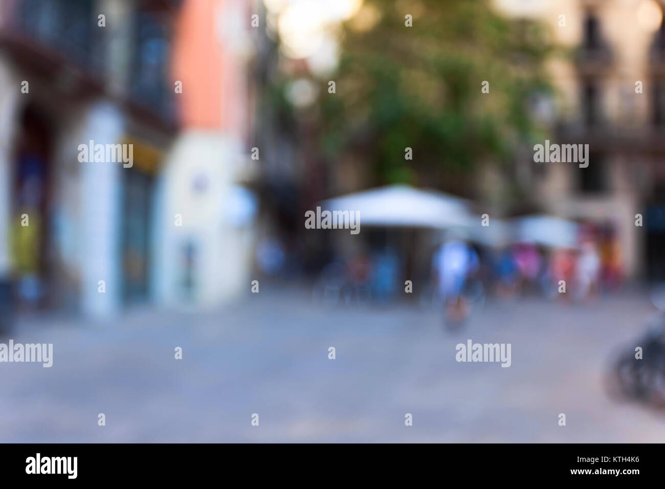 Summer day in city , abstract blur background with bokeh effect Stock ...