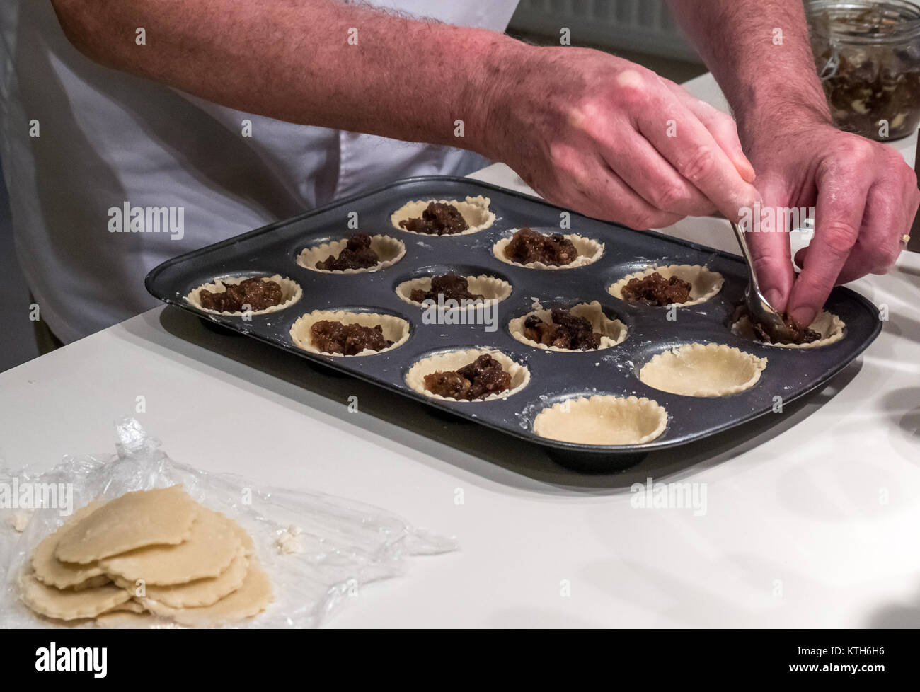 Preparation of pies hi-res stock photography and images - Alamy